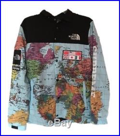 SUPREME x TNF The North Face SS14 Expedition Map Jacket Coat Hoodie, Men's M