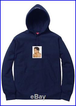Supreme Ali Warhol Hooded Sweatshirt NAVY BLUE (LARGE) SS16 North Face Motion