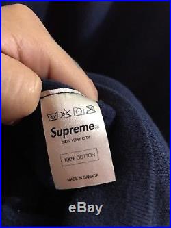 Supreme Arabic Pullover SS12 2012 Navy Hoodie Size Large box logo north face