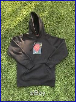 Supreme Araki Rose Hoodie Sweatshirt Medium Black box logo north face