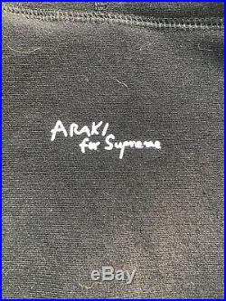 Supreme Araki Rose Hoodie Sweatshirt Medium Black box logo north face