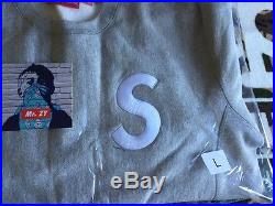 Supreme FW16 S Logo Crewneck Heather Grey Classic Spin the North Face Box Hoodie
