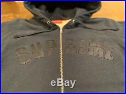 Supreme Hoodie Zip Up Thermal ARC Logo Sz M Box Logo Authentic The NORTH FACE
