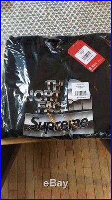 Supreme North Face Metallic Hoodie Black XL