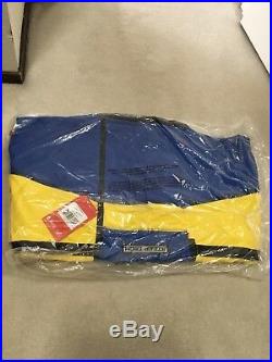 Supreme North Face Steep Tech Hooded Jacket Blue Yellow XL S/S 2016 box logo