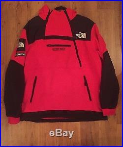 Supreme North Face Steep Tech Red Hoodie Sz XL jacket box Hooded Sweatshirt TNF