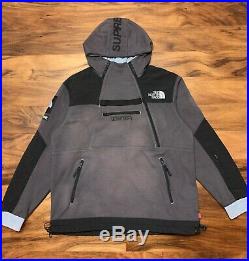 Supreme North Face TNF Steep Tech Overdyed Sweatshirt Hoodie Grey SS16 Size XL
