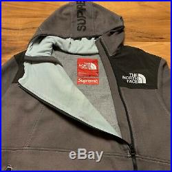 Supreme North Face TNF Steep Tech Overdyed Sweatshirt Hoodie Grey SS16 Size XL