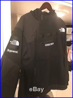 Supreme North Face Xl Steep Tech Hoodie Authentic Black Jacket Coat Rare! Bape