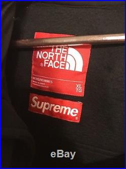 Supreme North Face Xl Steep Tech Hoodie Authentic Black Jacket Coat Rare! Bape