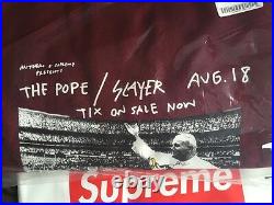 Supreme SS16 ANTIHERO Pope Crewneck Burgundy Box Logo North Face Classic Spin S