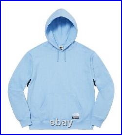 Supreme/The North Face Convertible Hooded Sweatshirt Blue Hoodie sz Large SS23
