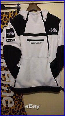 Supreme The North Face FW16 Steeptech White Fleece Winter TNF hoody pullover XL