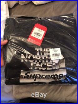 Supreme The North Face Metallic Logo Hooded Sweatshirt Black L 1000% Authentic