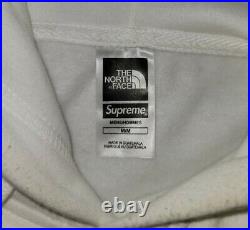 Supreme The North Face Metallic Logo Hooded Sweatshirt White Size Medium