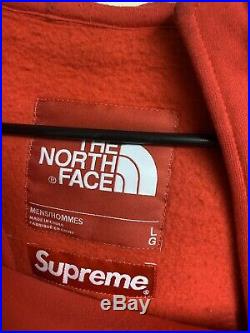 Supreme The North Face Steep Tech Hooded Sweatshirt Red Large Ss16 Tnf Hoodie