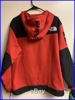 Supreme The North Face Steep Tech Hooded Sweatshirt Red Large Ss16 Tnf Hoodie
