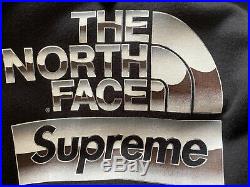 Supreme X North Face Hoodie Size L Black Genuine Excellent