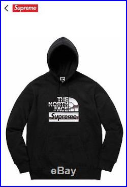 Supreme X North Face Hoodie Size XL In Black