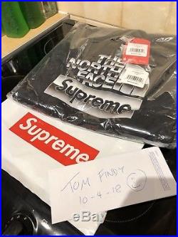 Supreme X North Face Hoodie Size XL In Black
