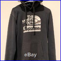 Supreme X The North Face Metallic Logo Hoodie Pre-owned Black Size L
