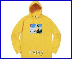 Supreme X The North Face Photo Hoodie Hooded Sweatshirt Yellow Large L IN HAND