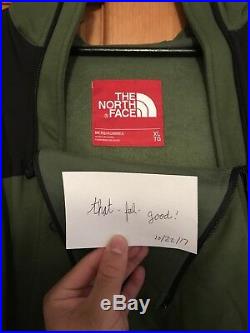Supreme X The North Face Steep Tech Hooded Sweatshirt Olive Green SZ XL