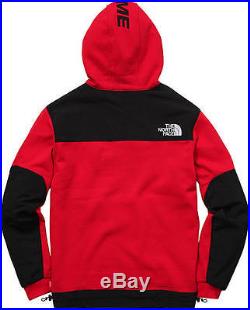Supreme X The North Face Steep Tech Hooded Sweatshirt Red sz M SS16