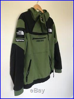 Supreme X The North Face (TNF) Steep Tech Fleece Hoodie Olive 