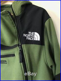 Supreme X The North Face (TNF) Steep Tech Fleece Hoodie Olive Green Sz XL