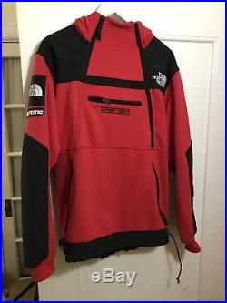 Supreme X north Face Red Steep Tech Hoodie Sweatshirt Size Medium Flawless Rare