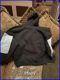Supreme x North Face Bandana Hooded Sweatshirt Black / Blue Medium Ultra Rare