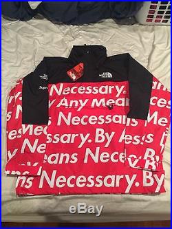Supreme x The North Face'BAMN' By Any Means Necessary Pullover Hoodie Jacket L