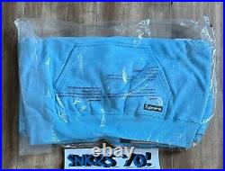 Supreme x The North Face Convertible Hooded Sweatshirt Alaskan Blue Size Large
