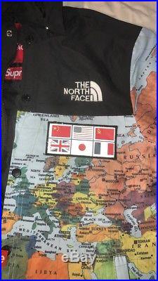 Supreme x The North Face Expidition Map Jacket Withdetachable hoodie