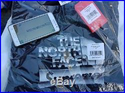 Supreme x The North Face Metallic Logo Hoodie IN HAND Black Medium SS18