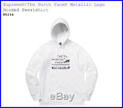 Supreme x The North Face Metallic Logo Hoodie White Size Medium Confirmed Order