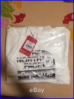 Supreme x The North Face Metallic Logo Hoodie White Size Small