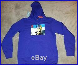 Supreme x The North Face Photo Hooded Sweatshirt Blue Medium FW18 DS/New