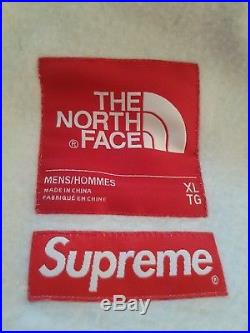 Supreme x The North Face Steep Tech Hoodie Sweatshirt Black and White XL