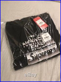 Supreme x The North Face TNF Metallic Logo Hooded Sweatshirt Hoodie Black XL