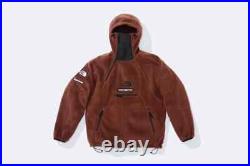Supreme x The North Face steep tech fleece pullover brown