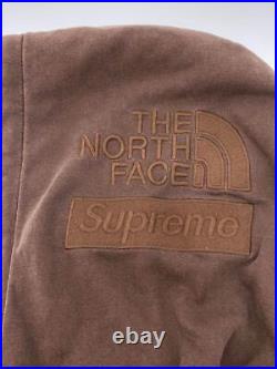 THENORTHFACE Supreme Hoodie cotton Brown XL Used