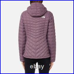 THE NORTHFACE $220 Womens Thermoball Hoodie Jacket PLUM 100% AUTHENTIC