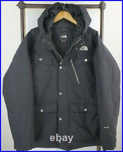 THE NORTH FACE 2XL Mens Hawthorn 550 Goose Down Black HyVent Coat Jacket $299