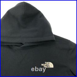 THE NORTH FACE BACK SQUARE LOGO HOODIE PULLOVER SWEAT BLACK NT12034 Used