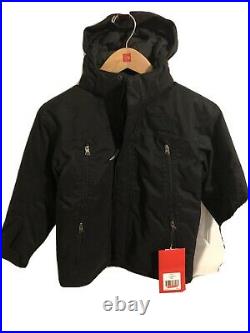 THE NORTH FACE Boys BRU Down Hoodie JACKET In Black Size Small Or 8. (5)