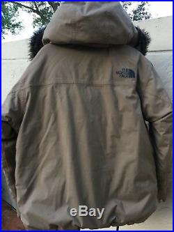 THE NORTH FACE DOWN HYVENT MCMURDO MENS JACKET With REMOVABLE HOOD & FUR SZ L