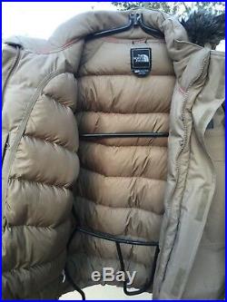 THE NORTH FACE DOWN HYVENT MCMURDO MENS JACKET With REMOVABLE HOOD & FUR SZ L