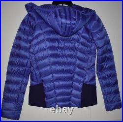 THE NORTH FACE HOODIE 800 DOWN insulated WOMEN'S Purple PUFFER JACKET S